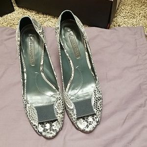 Bcbg snakeskin heels